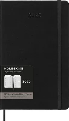 Produktbild von Moleskine PRO 12 Month 2025 Weekly Vertical L, Geb Black