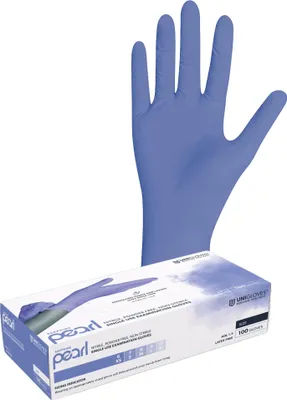 Obrázek produktu pro PEARL ColorLine jednorázové rukavice jednorázové rukavice nitrilové unigloves sapphire velikost 8 (M)