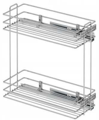 Produktbild von Starax S-2444-C Cargo 25 Chrom 2-stöckig Vollauszug