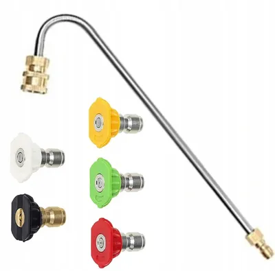 Image de Rosfix Kit avec 5 Buses à Connexion Rapide pour Nettoyeurs Haute Pression (0°, 15°, 25°, 40°