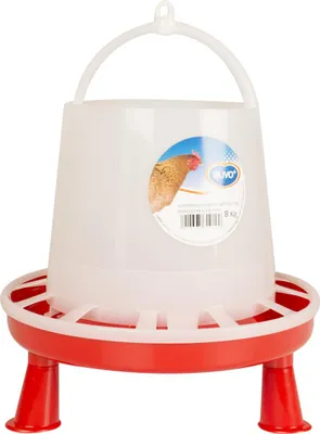 Productafbeelding van Duvo+ Voersilo rood met pootjes 8KG