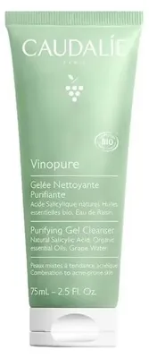 Imagen del producto de Caudalie Vinopure, gel limpiador purificante, 75 ml
