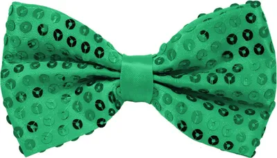 Produktbild von Party Factory Pailletten Fliege, grün Glitzer, 9 x 12cm, für Damen und Herren