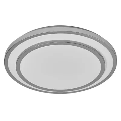Produktbild von LEDVANCE ORBIS BERLIN LED-Deckenleuchte 390mm, silber, 24W, 2700lm, warmweiße Lichtfarbe, sehr homogene Lichtverteilung, lange Lebensdauer, fest verbautes LED-Modul, rund, IP20 Schutzklasse, 3000K