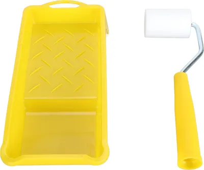Image de Petit set de rouleaux de peinture avec plateau Contrôle précis Teinture facile Polyvalent pour la décoration intérieure Oeuvres d'art
