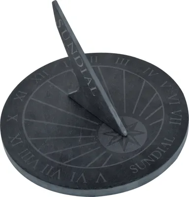Image de Esschert Design Ardoise Cadran solaire Texte rond ; LS002