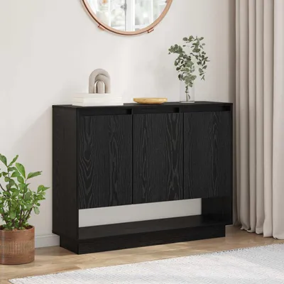 Produktbild von vidaXL Sideboard Schwarz Eichen-Optik 97 x 29 x 75 cm Holzwerkstoff