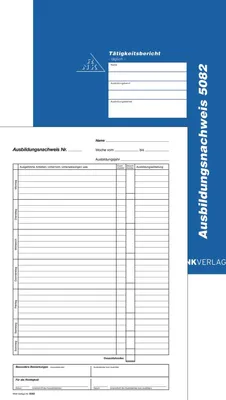 Produktbild von Ausbildungsnachweis A4 Block 28 Blatt Packung mit 10 Stück