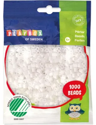 Zdjęcie produktu dla PLAYBOX, koraliki - niebieskie, 1000 sztuk