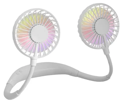 Produktbild von Fauler, leiser Nackenventilator, 360° verstellbar, tragbar, STOL Weiß