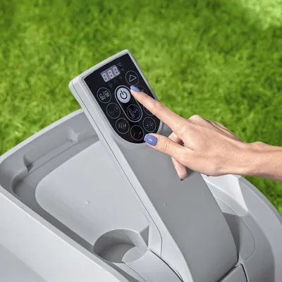 Produktbild von Whirlpool Bestway Lay-Z-Spa Hawaii Hydrojet Pro für bis zu 4-6 Personen Quadratisch 180x180x71 cm
