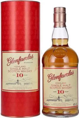 Produktbild von Glenfarclas 10 Years Old Highland Single Malt Scotch Whisky 40 % 0,70 Liter