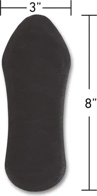 Produktbild von Fußwärmer Einlegesohle natürlich geruchlos schwarz - 16 Paar - komfortabel und warm