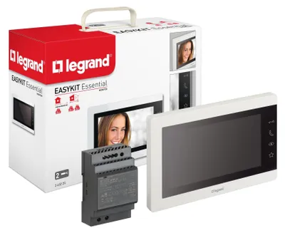 Obrázok produktu pre LEGRAND, EASYKIT – základná vnútorná jednotka s videozáznamom, 7-palcový farebný monitor s vysokým leskom, senzor