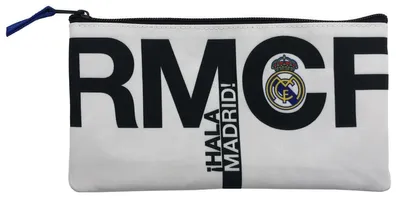 Produktbild von Real Madrid Federmäppchen 22,5x12x1cm flaches Mäppchen Reißverschluss