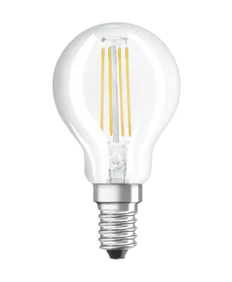 A clear, professional studio shot of an LED light bulb against a white background.