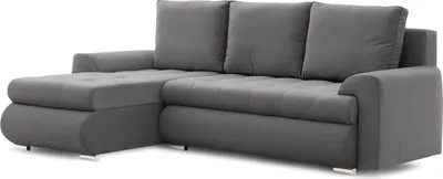 Produktbild von Ecksofa TOKIO VI PRO mit Schlaffunktion! Eckcouch mit Bettkasten! Stoff: KRONOS 15 HELLGRAU (muster 1) Links