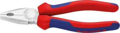 Obrázek produktu pro Knipex 03 05 200, Kombinační kleště, 1,6 cm, Ocel, Plast, Modrá, Červená, 200 mm