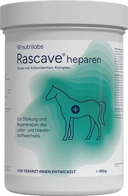 Produktbild von NutriLabs Rascave Heparen 500 g | für Pferde | Leber- & Nierenfunktion