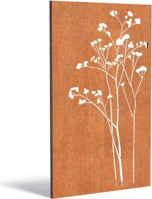 Produktbild von Adezz Paneel Nature CPN7 Cortenstahl Gartenpaneel Sichtschutz Paneel 110x180 cm
