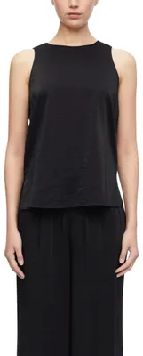 Productafbeelding van COMMA damesblouse – zonder mouwen, ronde hals, soepel vallend
