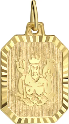 Zdjęcie produktu dla Wisiorek V znak zodiaku Wodnik 333/- żółte złoto