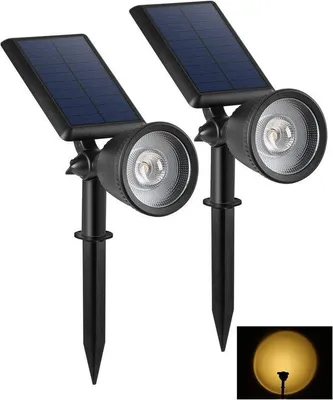 Zdjęcie produktu dla Zestaw lamp solarnych o ciepłej, białej barwie światła do ogrodu i na balkon