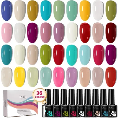 Obrázek produktu pro Sada gelových laků na nehty, 36 barev, semipermanentní složení, TT36007