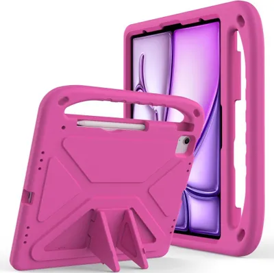 Produktbild von iPad Air 13 (2024/2025/2026) / Pro 13 (2024/2025) Hülle - Coverup Stoßfeste Kinderhülle - Rosa