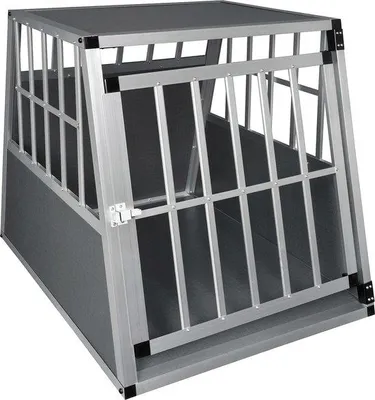 Immagine prodotto di Cuccia per cani - Spaziosa e sicura - Ventilazione ottimale - Facile da montare - Grigio