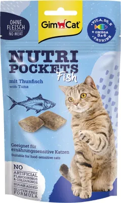 Immagine prodotto di GimCat Nutri Pockets Snack per gatti, tonno, 60 g