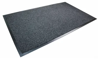 Eingangsmatte Scraper 90x150 cm Grau, waschbar, rutschfest