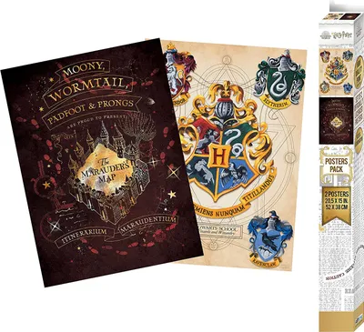 Produktbild von HARRY POTTER - Set 2 Chibi Posters - Crest & Marauders (52x38)