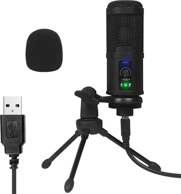 Obrázok produktu pre INF USB Kondenzátorový Mikrofón - Plug & Play, Kardioidný, 192kHz/24Bit pre Nahrávanie, Streaming a Hranie
