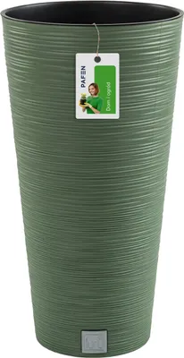 Produktbild von Furu Slim DFRH300 Runder Blumentopf, 30x58cm, Farbe Erdgrün