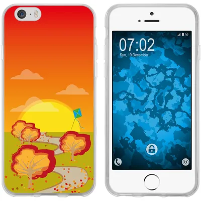 Produktbild von PhoneNatic Case kompatibel mit Apple iPhone 6 Plus / 6s Plus Silikon-Hülle Herbst Drache/Kite M2