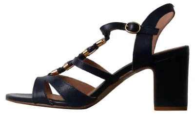 Produktbild von Victoire-Sandalen aus Leder mit Absatz