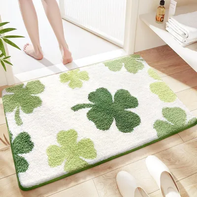 Image de Omgoods - Tapis de bain doux, 50 x 80 cm, absorbant et antidérapant