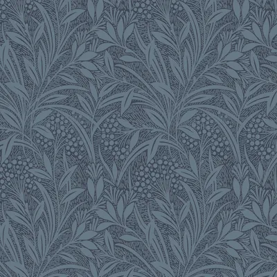Produktbild von Vliestapete 113339 Laura Ashley Barley Blätter Blau