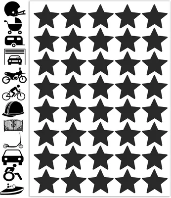 Produktbild von Reflektierende Aufkleber-Set, reflektierende Aufkleber als Reflektoren für Fahrrad, Auto, Motorrad, Roller, wetterbeständig und selbstklebend, Durchmesser 64 mm