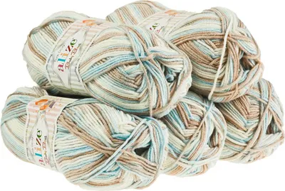 Produktbild von 500g Baby Wolle Strickgarn ALIZE Baby Best Batik Antipilling, unterschiedliche Farben