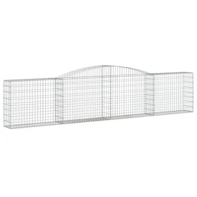 Obrázek produktu pro Klenutý gabionový koš 400 x 30 x 80/100 cm pozinkované železo