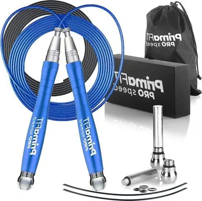 Immagine prodotto di Corda per esercizi a molla Famanu per adulti - Peso regolabile, 3 metri, in alluminio, ideale per fitness, boxe, MMA, crossfit