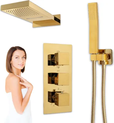 Produktbild von Up-Brauseset Mit Thermostat S-1159 Gold