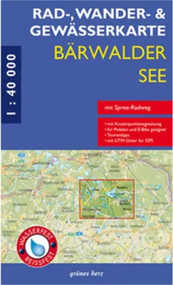 Produktbild von Rad-, Wander- und Gewässerkarte Bärwalder See
