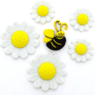 Produktbild von Dress It Up Knöpfe mit Naturmotiven : Gänseblümchen Naturmotive: Gänseblümchen