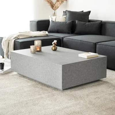 Produktbild von HOME DELUXE - Couchtisch Amiri XXL - Farbe: Beige, Größe: 120 x 80 cm, MDF Platte, bereits fertig montiert I Wohnzimmertisch Beistelltisch Sofatisch