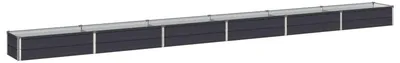 Image de Bordure de jardin surélevée, couleur anthracite, dimensions 480 x 40 x 24 cm