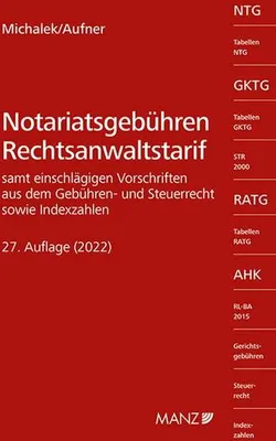 Produktbild von Notariatsgebühren - Rechtsanwaltstarif