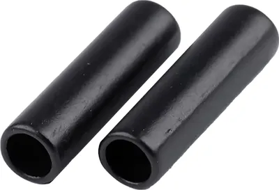10 Kordelenden Metall Endstück 2,7x27mm für 5mm Kordel, schwarz